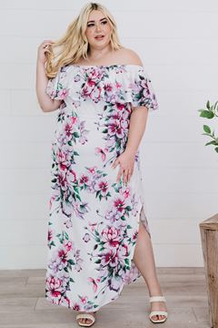 Picture of PLUS SIZE FLORAL DRESS